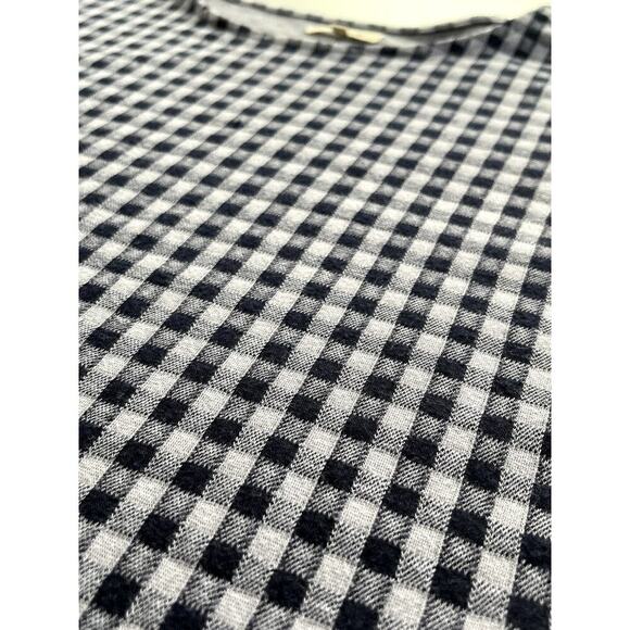 Madewell Sz 3X Gingham Knit Top Stretch Plus Summer Casual Preppy Boxy NWT - Picture 6 of 11